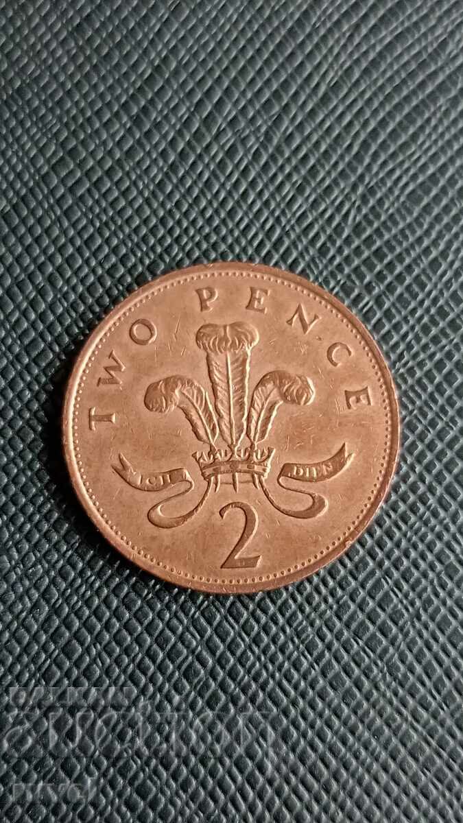 Great Britain 2 pence 1991