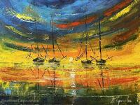 Denica Garelova oil/canvas "Tale of the sunset" 30/40
