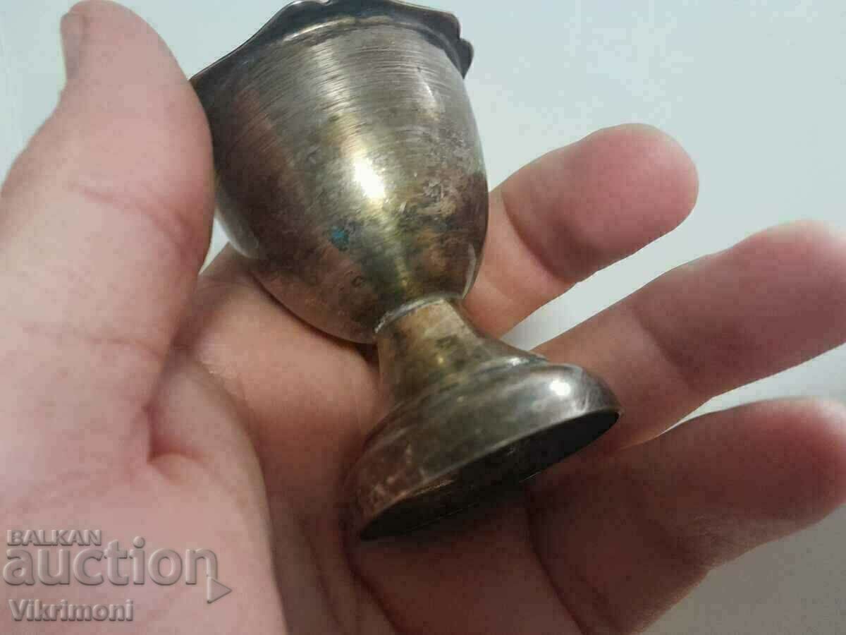 Old envelope, for eggs, Art Deco, silver-plated, - 6 Old envelope, for eggs, Art Deco, silver-plated, - 6