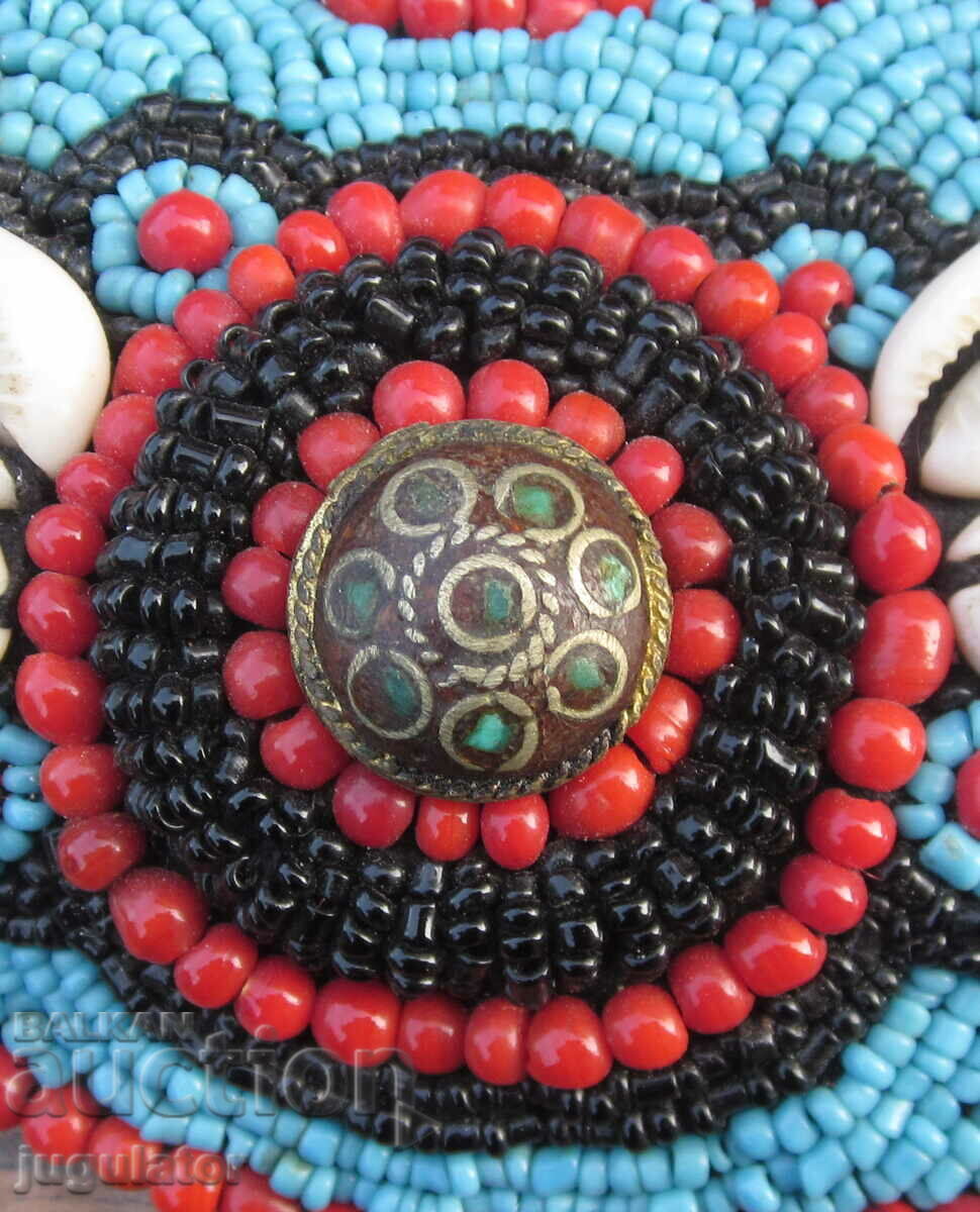 Auction folk bead jewelry embroidered with glass beads Auction folk bead jewelry embroidered with glass beads