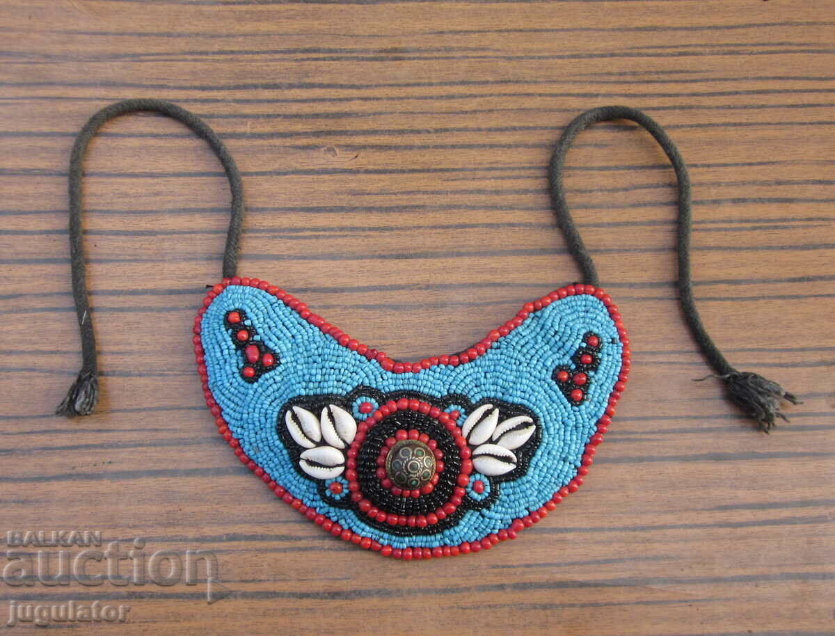 folk bead jewelry embroidered with glass beads