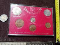Лот гланц,UNC,Great Britain,1967,монети