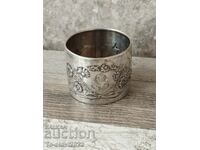 Old French silver napkin holder 19th century