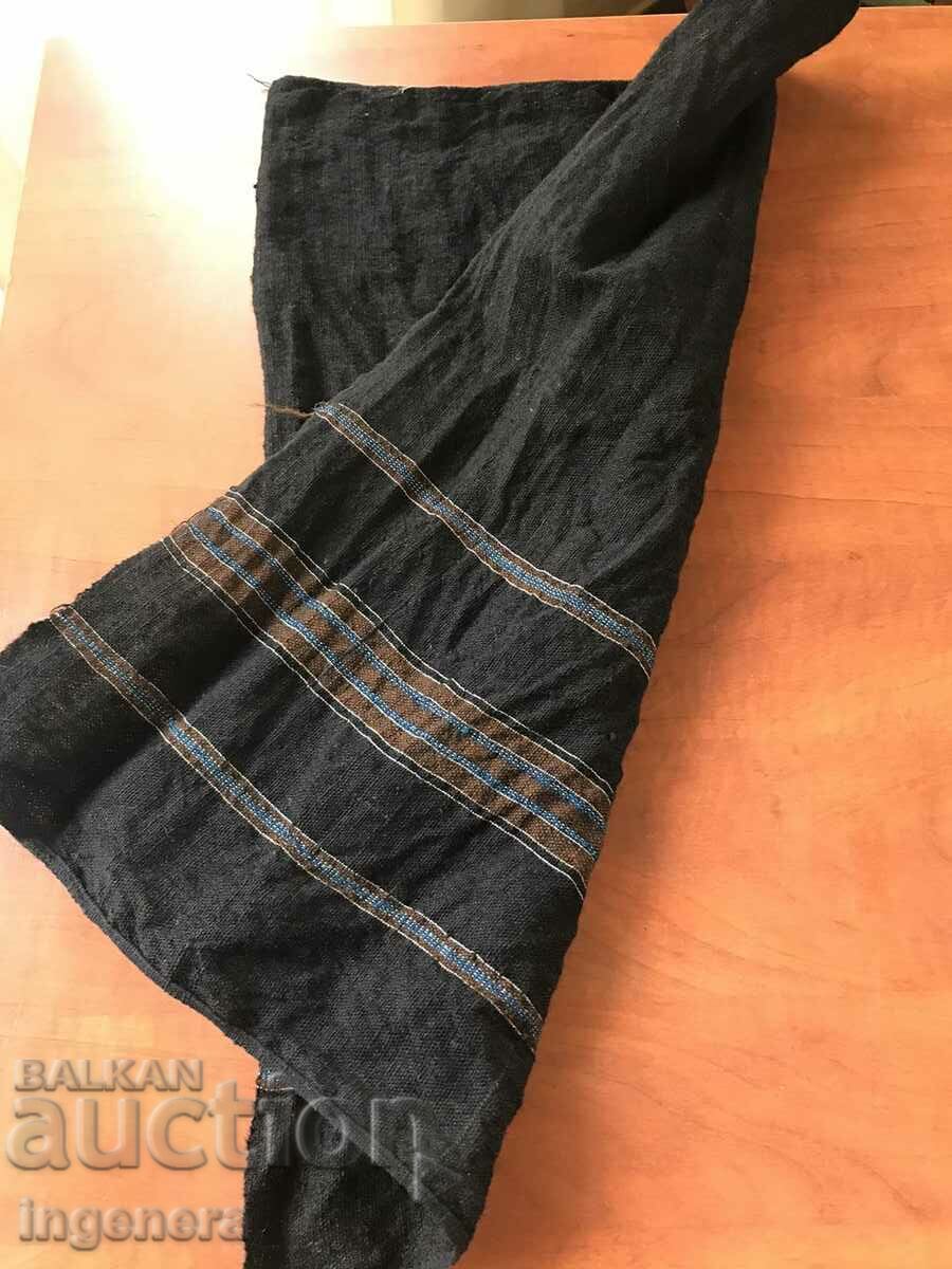 ANTIQUE ETHNIC WOVEN WOOL APRON - 5 ANTIQUE ETHNIC WOVEN WOOL APRON - 5