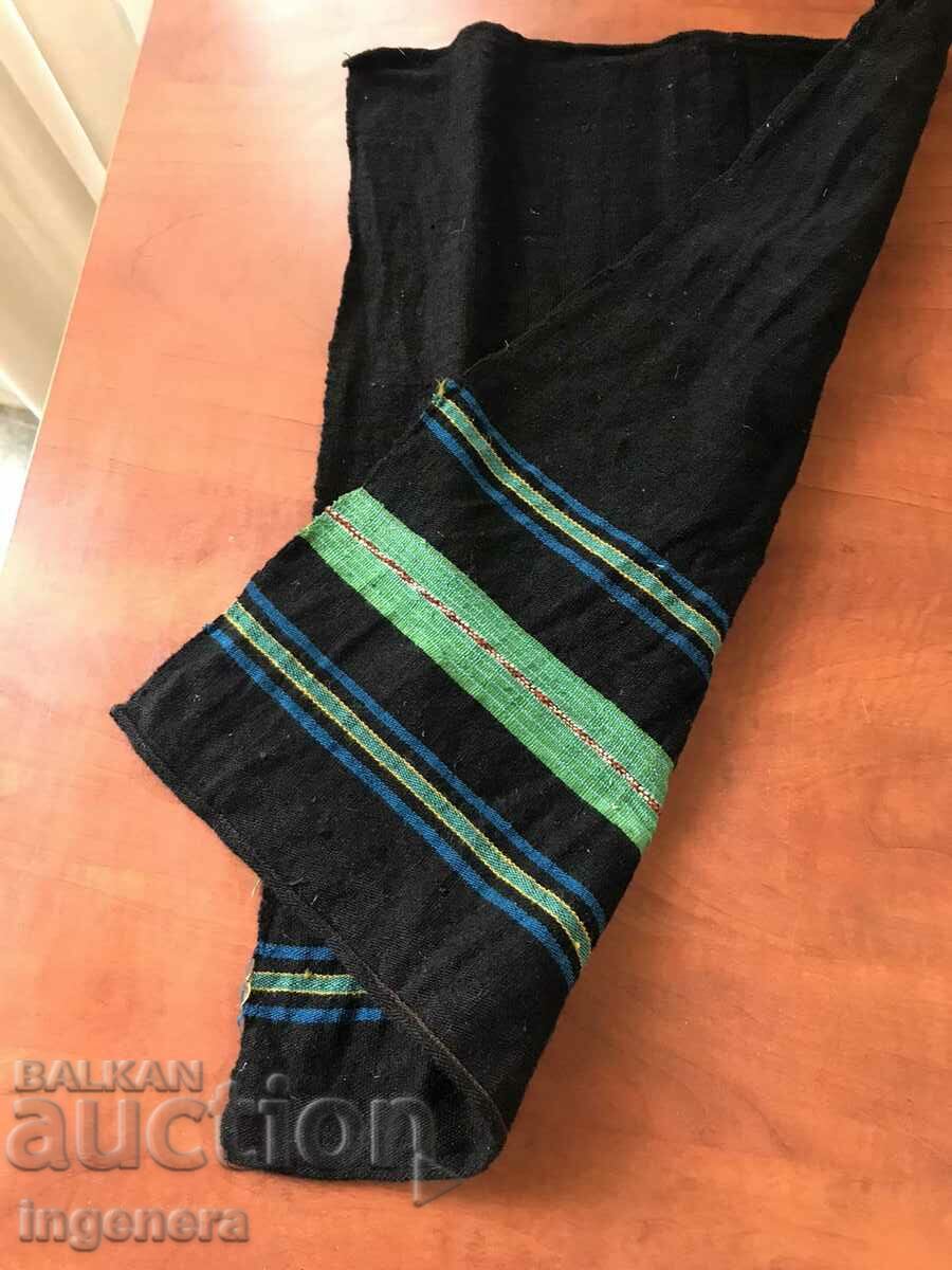ANTIQUE ETHNIC WOVEN WOOL APRON - 5 ANTIQUE ETHNIC WOVEN WOOL APRON - 5