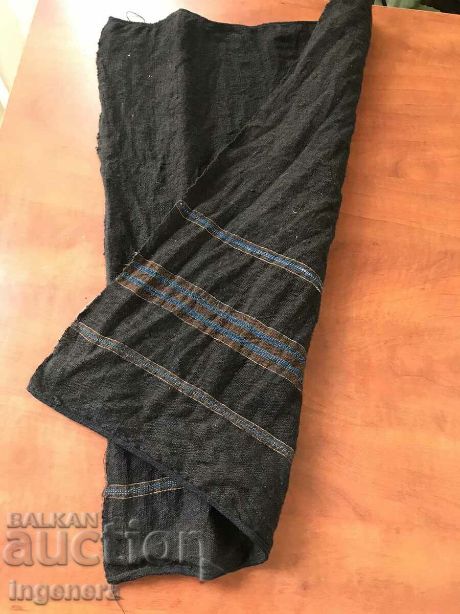 ANTIQUE ETHNIC WOVEN WOOL APRON - 5