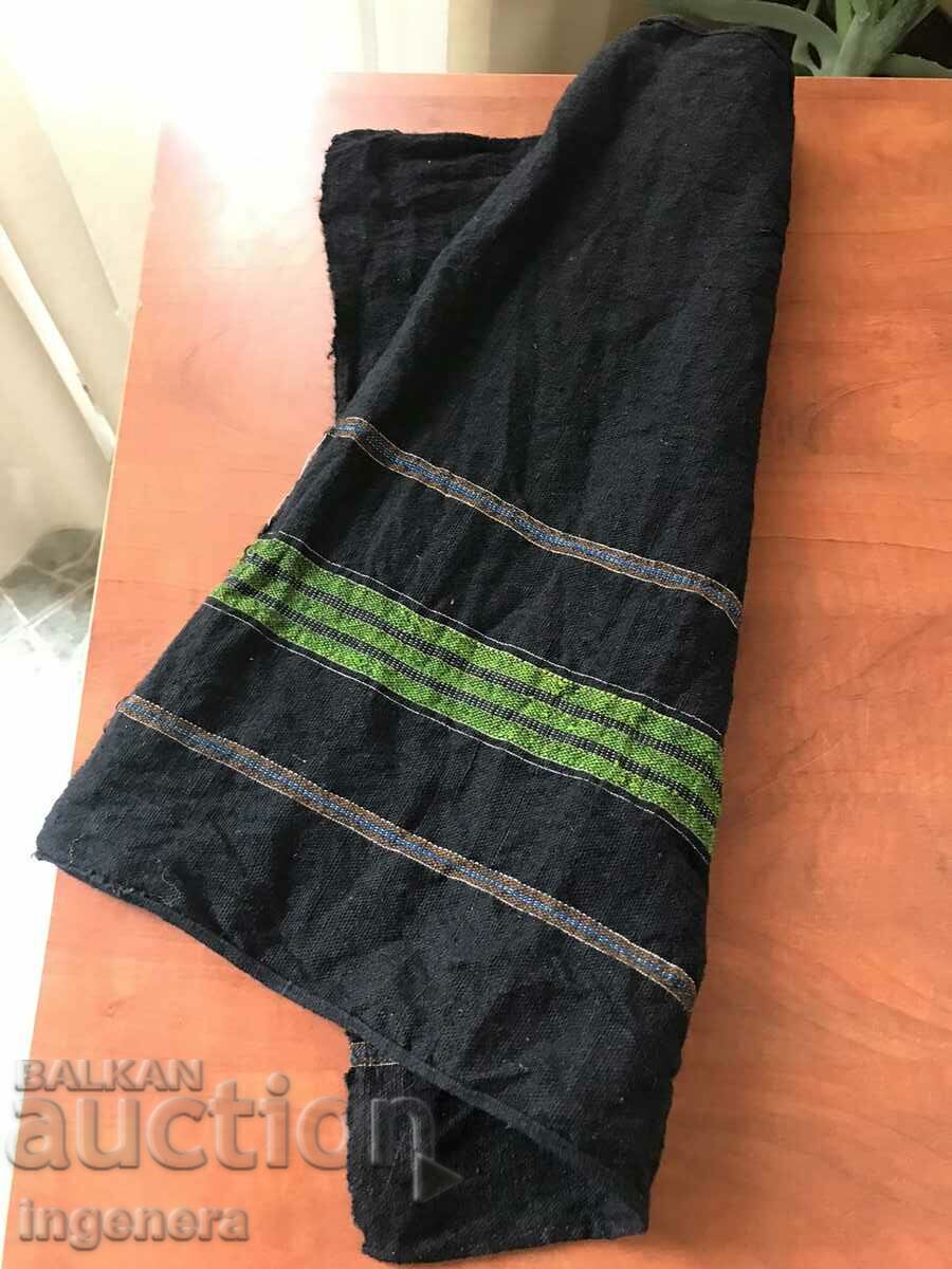 ANTIQUE ETHNIC WOVEN WOOL APRON - 5 ANTIQUE ETHNIC WOVEN WOOL APRON - 5