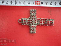 Antique metal openwork cross
