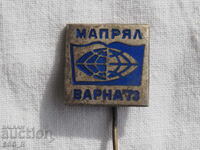 Badge MAPRYAL VARNA 1973 bronze-enamel A1