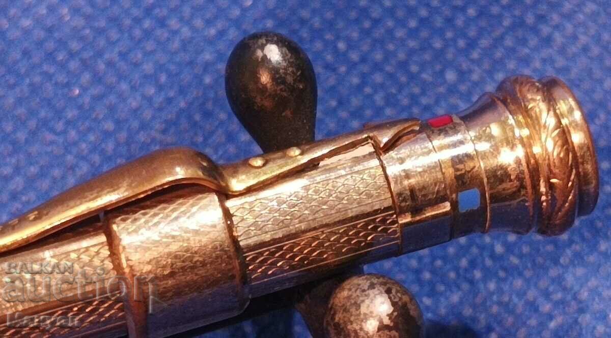 Old Art Deco four-color gilt pencil. - 5 Old Art Deco four-color gilt pencil. - 5