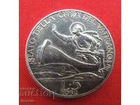 5 Lire 1932 Argint Vatican CALITATE