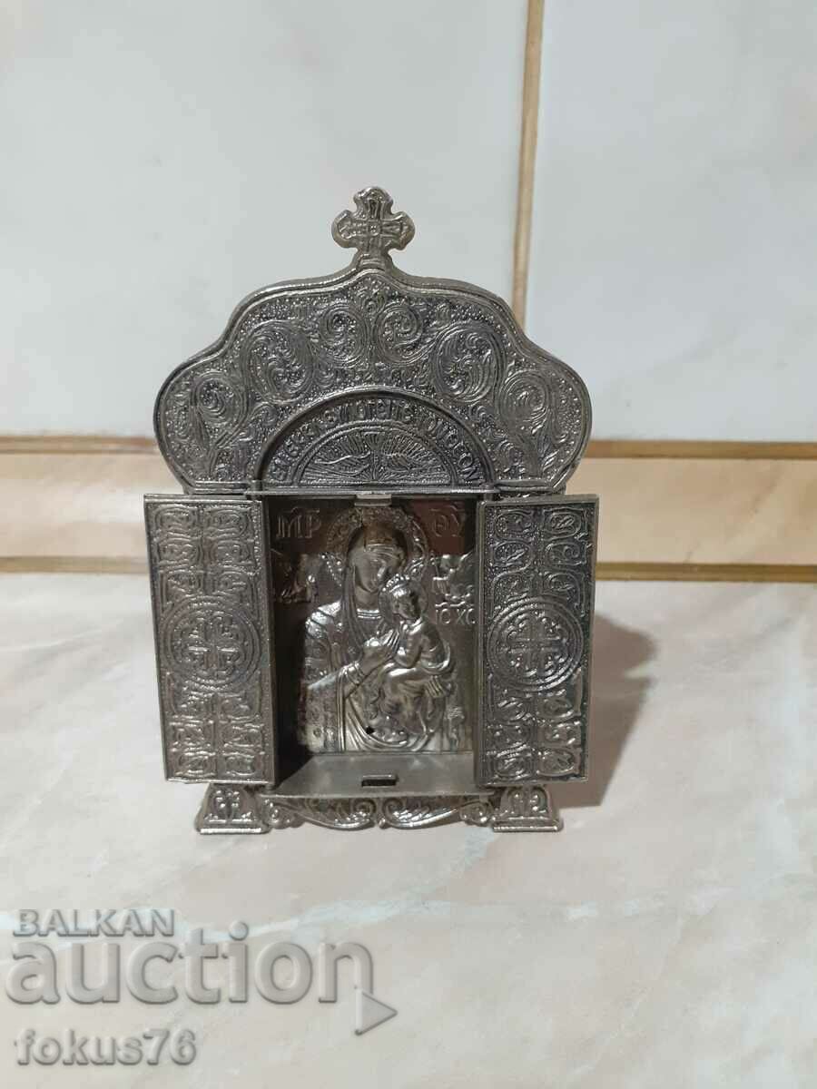 Licitație Mic metal triptic icon religie