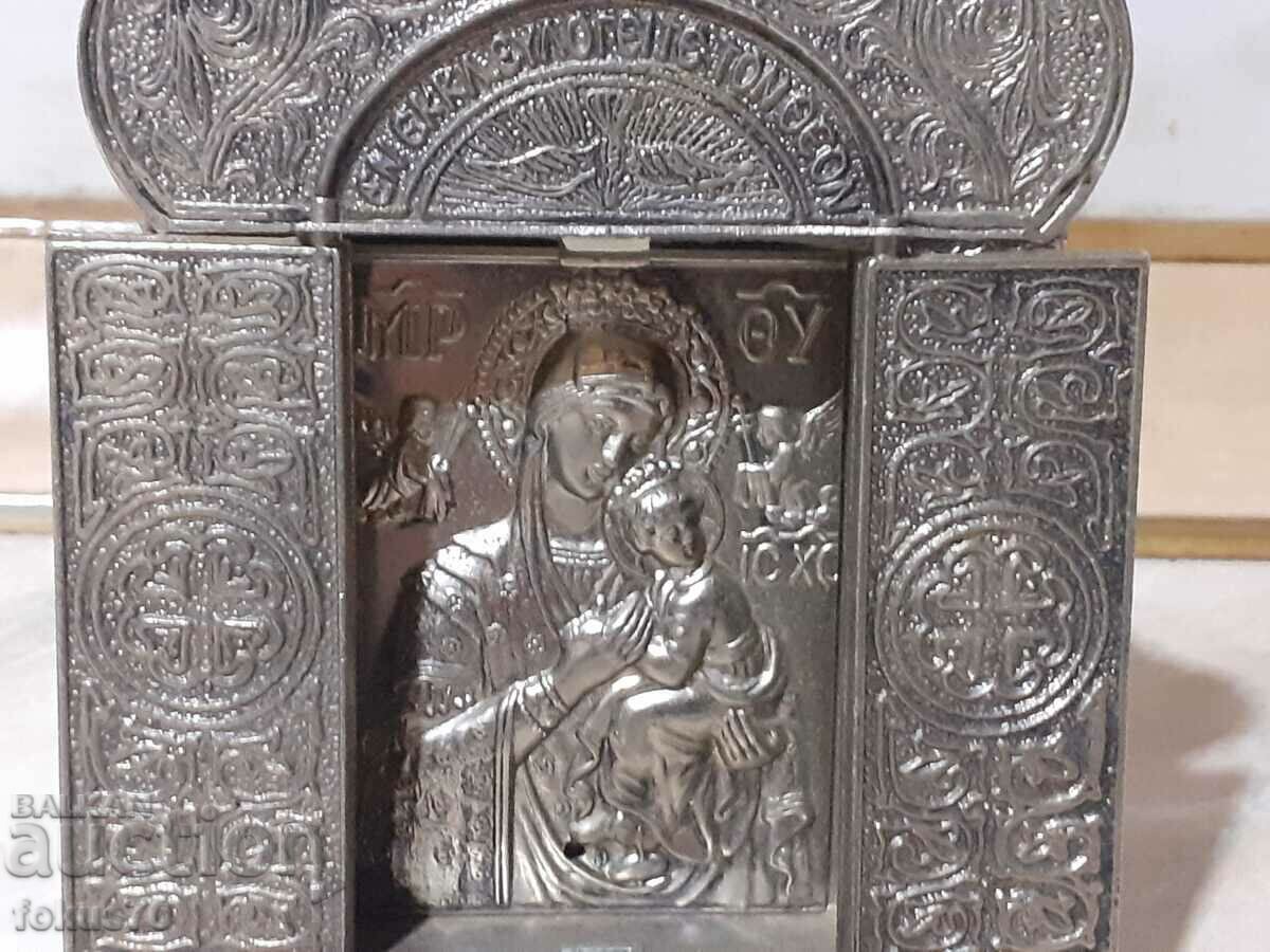 Mic metal triptic icon religie - 5