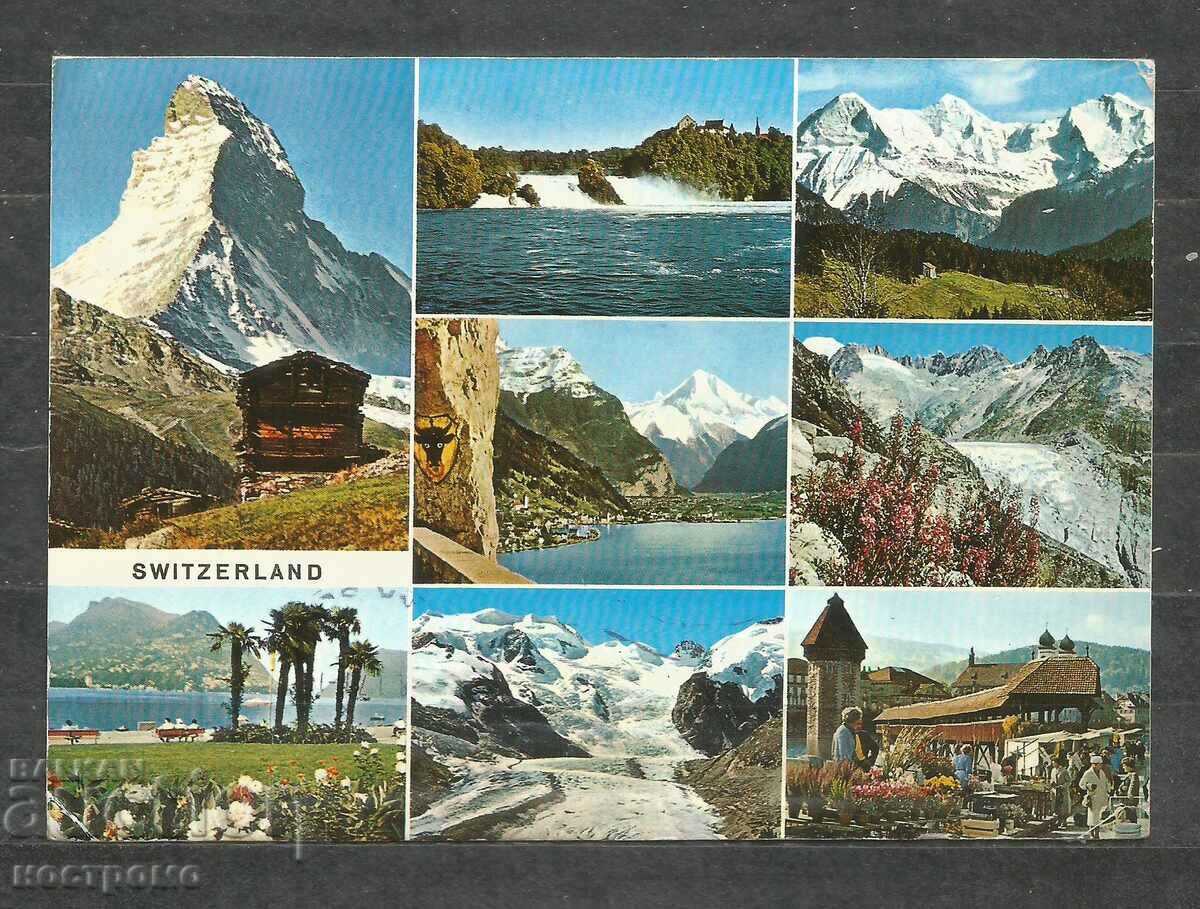traveled  Schweiz   Post card  - A 1699