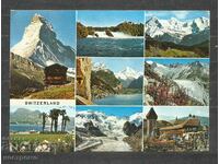 traveled Schweiz Post card - A 1699