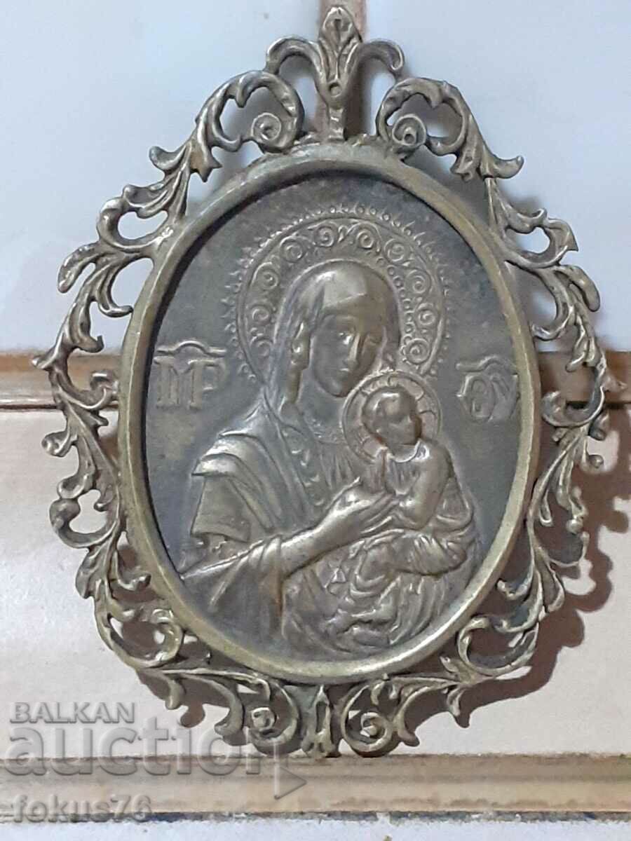 Δημοπρασία Παναγία η Παναγία μετάλλιο εικόνα θρησκεία ορείχαλκος Δημοπρασία Παναγία η Παναγία μετάλλιο εικόνα θρησκεία ορείχαλκος
