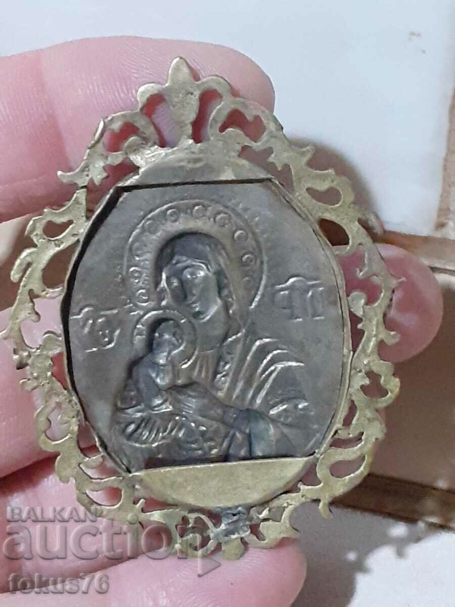 Παράδοση Παναγία η Παναγία μετάλλιο εικόνα θρησκεία ορείχαλκος Παράδοση Παναγία η Παναγία μετάλλιο εικόνα θρησκεία ορείχαλκος