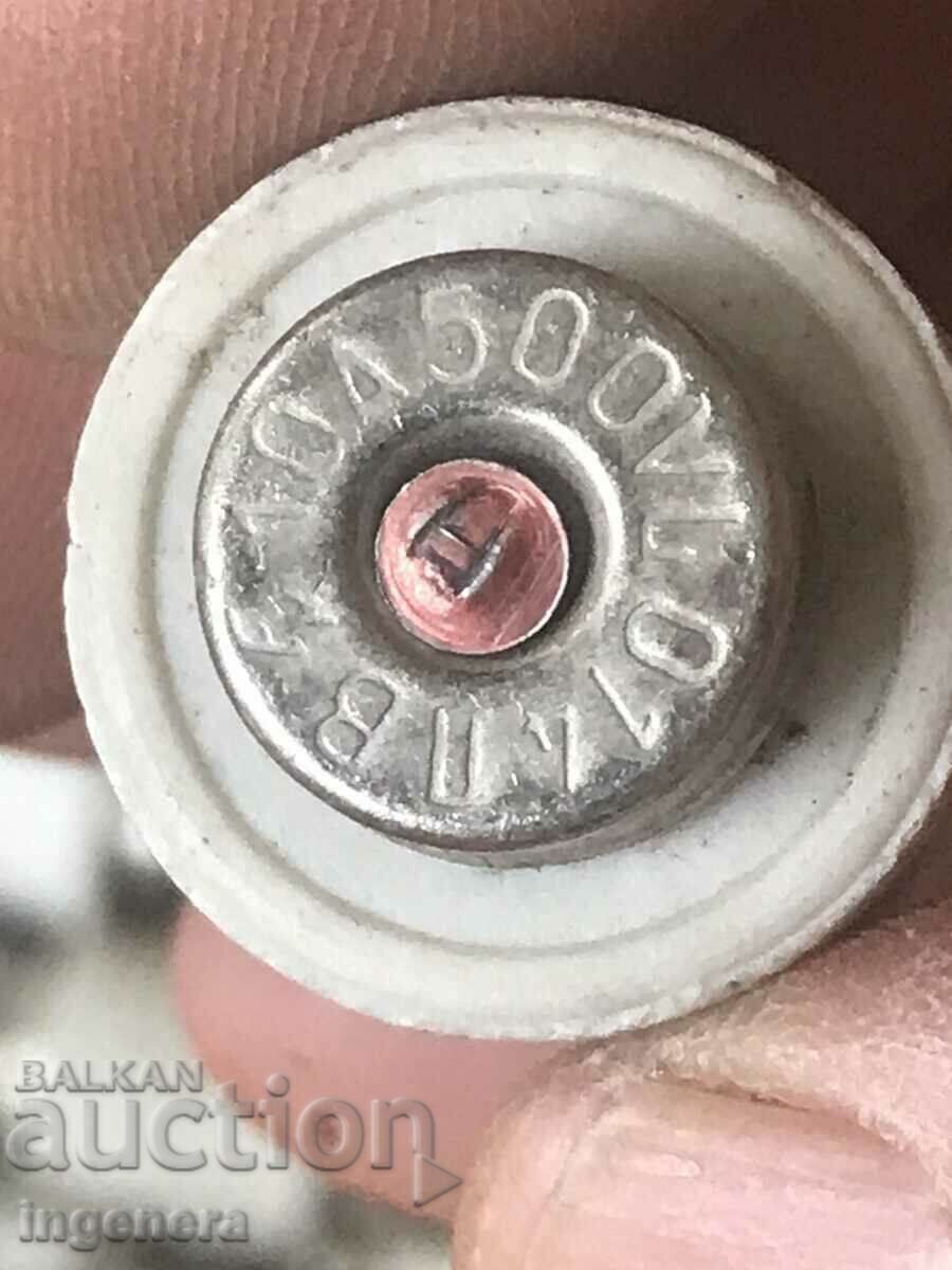 Auction FUSE BUSHON CARTRIDGE PORCELAIN 10 A ,500 V-30 BR. NEW Auction FUSE BUSHON CARTRIDGE PORCELAIN 10 A ,500 V-30 BR. NEW