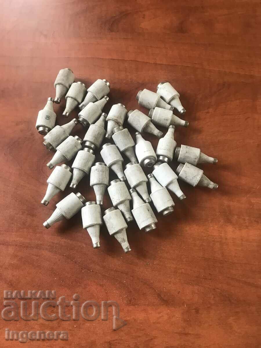 FUSE BUSHON CARTRIDGE PORCELAIN 10 A ,500 V-30 BR. NEW - 5 FUSE BUSHON CARTRIDGE PORCELAIN 10 A ,500 V-30 BR. NEW - 5