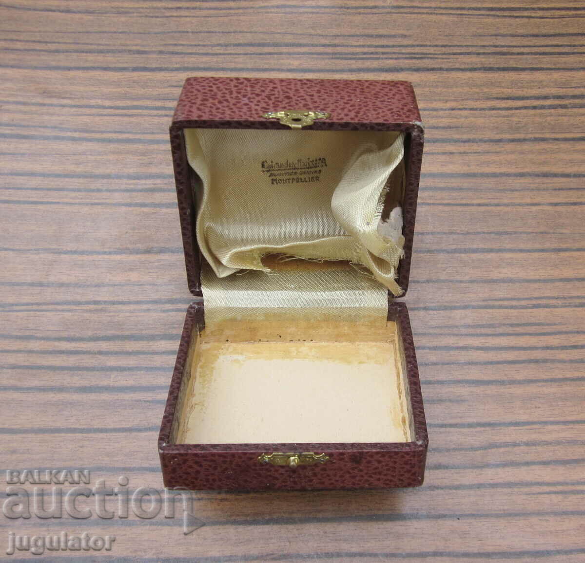 стара старинна Френска кутийка кутия за джобен часовник