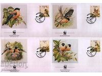 Azores - Portugal 1990 4 pieces FDC WWF