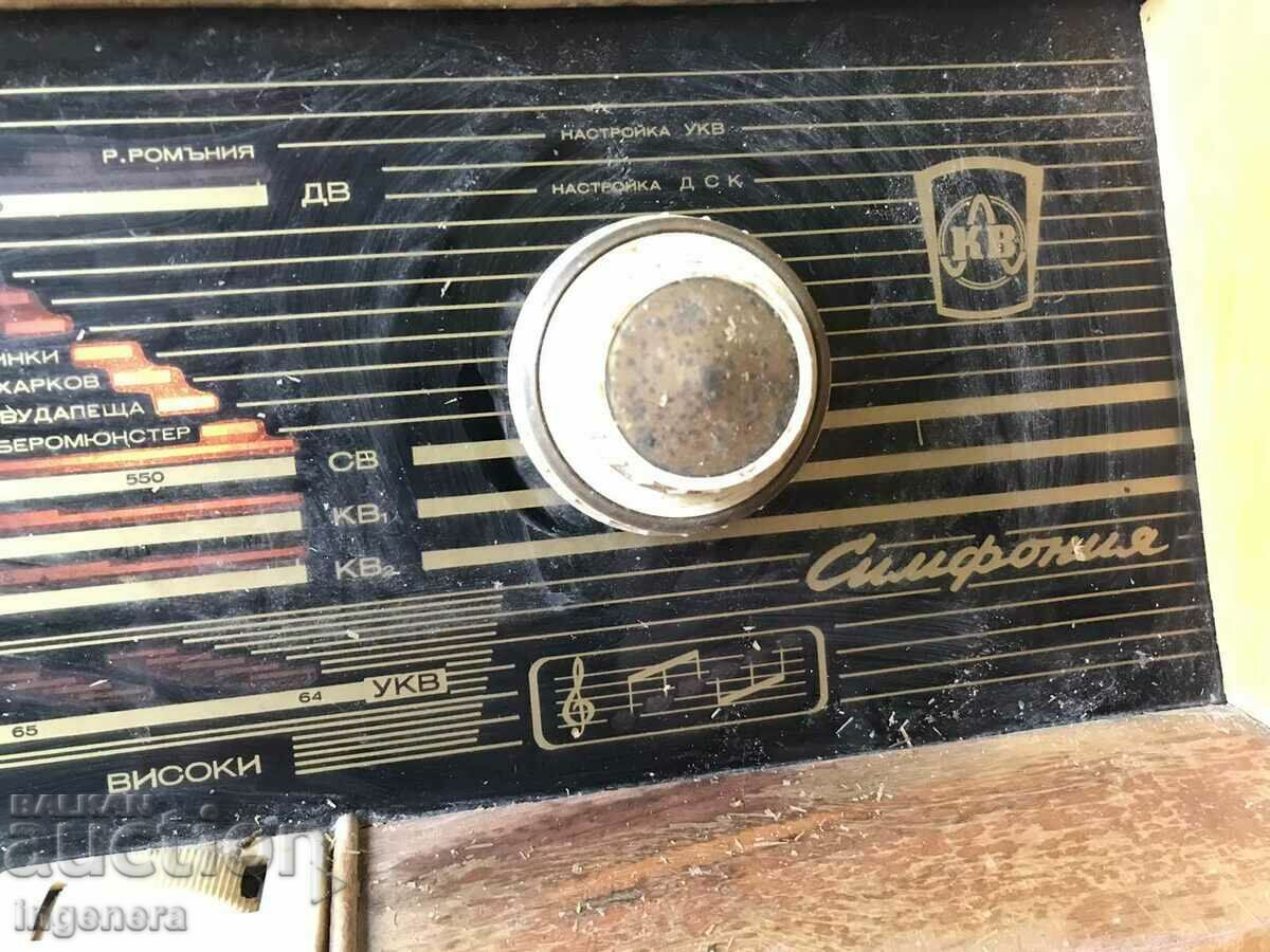 Delivery of RADIO RADIO RECEIVER "SYMPHONY" - 1961. Delivery of RADIO RADIO RECEIVER "SYMPHONY" - 1961.