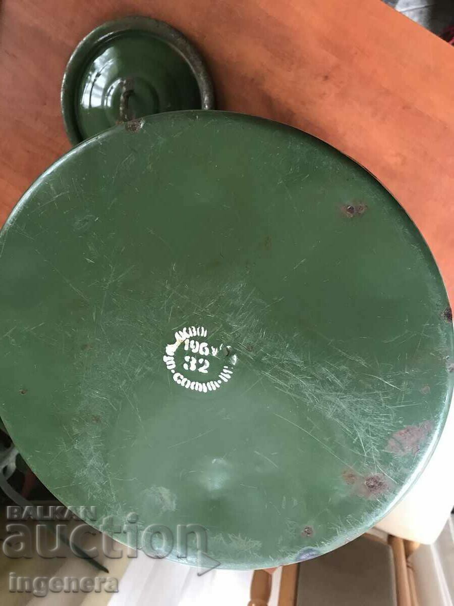 Auction ENAMELLED CONTAINER WITH LID HUGE-50 LITERS FROM SOTCA-196..y. Auction ENAMELLED CONTAINER WITH LID HUGE-50 LITERS FROM SOTCA-196..y.