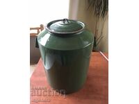 ENAMELLED CONTAINER WITH LID HUGE-50 LITERS FROM SOTCA-196..y.