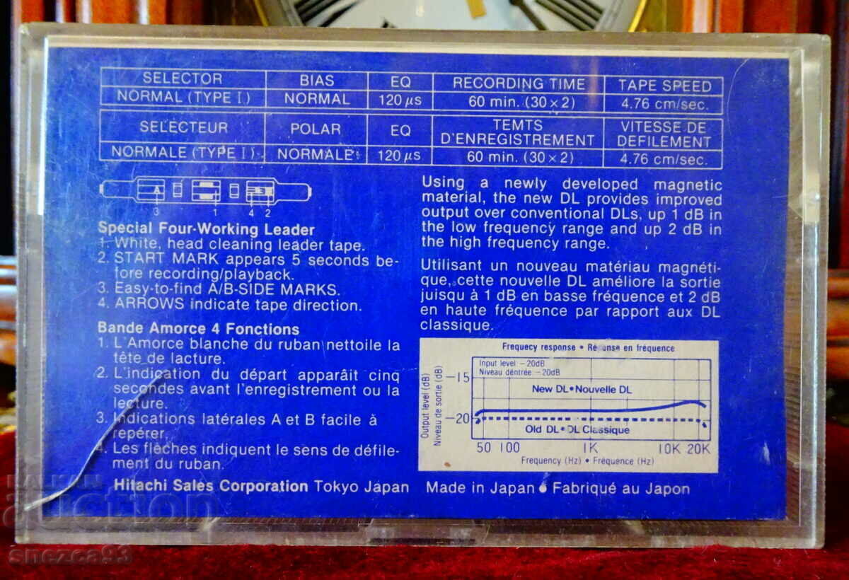 Hitachi DL60 audio cassette with guitar. - 6 Hitachi DL60 audio cassette with guitar. - 6