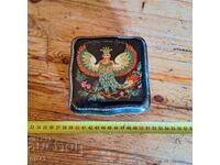Old Russian Lacquer Painted Box.