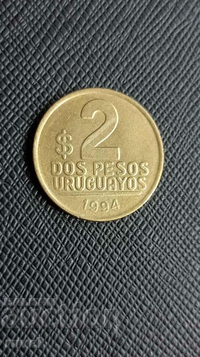Uruguay 2 pesos, 1994