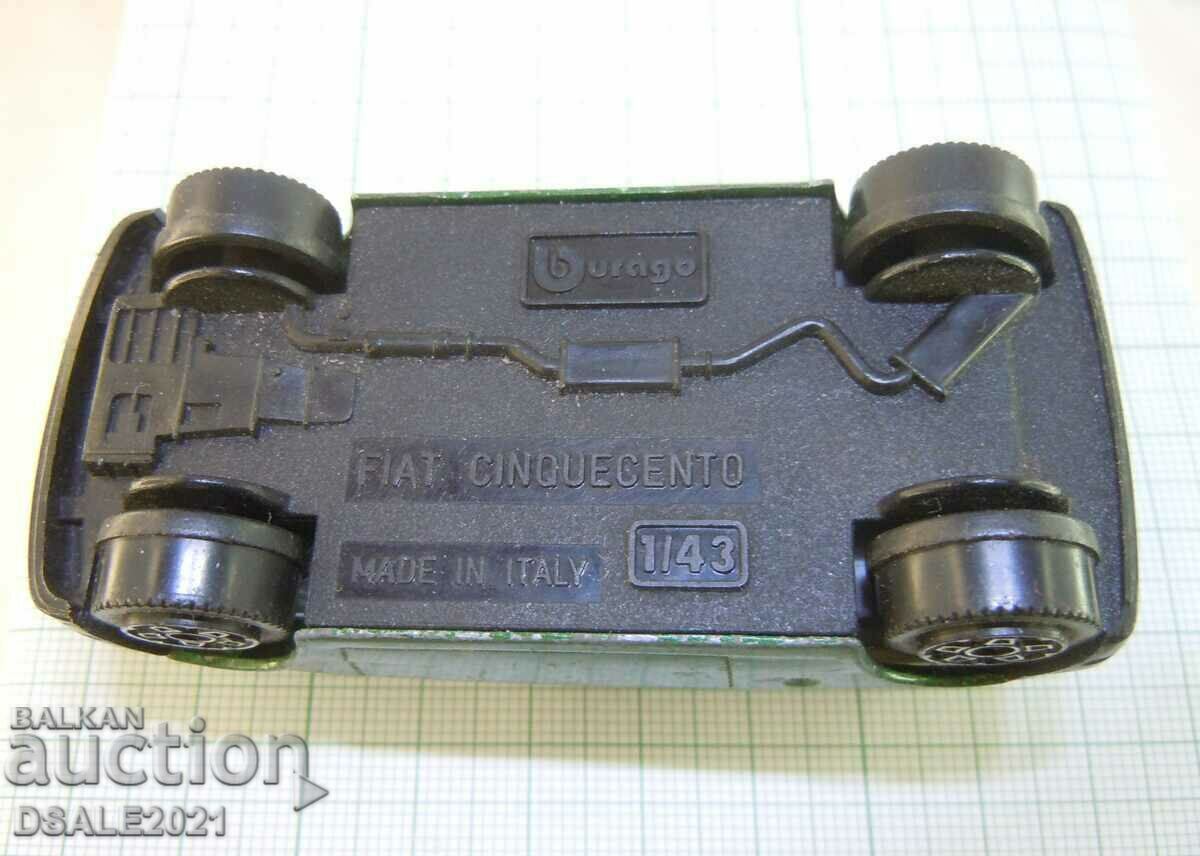 BURAGO toy Metal Trolley Model FIAT CINQUECENTO 1/43 - 5 BURAGO toy Metal Trolley Model FIAT CINQUECENTO 1/43 - 5