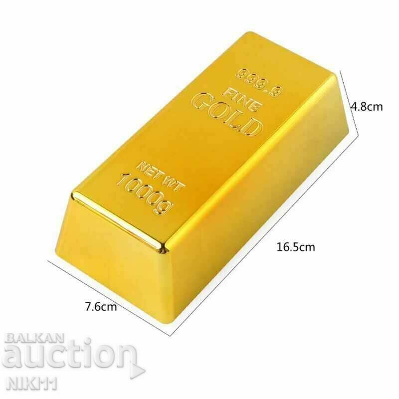 Auction Decorative gold bar 1000 g, gold 1 kg, decoration Auction Decorative gold bar 1000 g, gold 1 kg, decoration