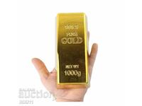 Декоративно златно кюлче 1000 g , злато 1 кг , декорация