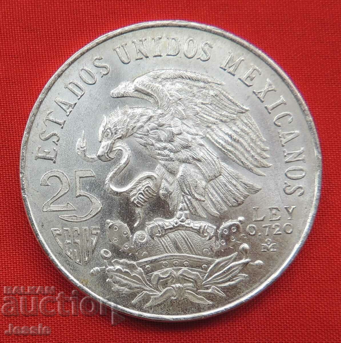 25 Pesos 1968 Mexic CALITATE