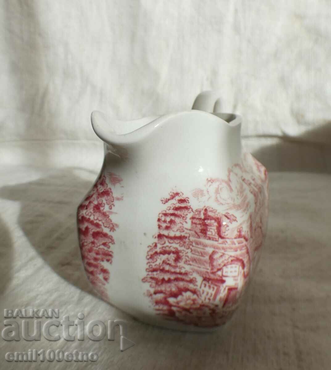 Delivery of Enoch Wedgwood Tunstal Old English Porcelain Milk Jug Delivery of Enoch Wedgwood Tunstal Old English Porcelain Milk Jug