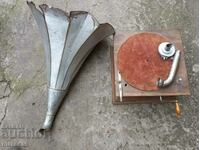 Old gramophone with funnel