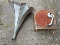 Old gramophone with funnel