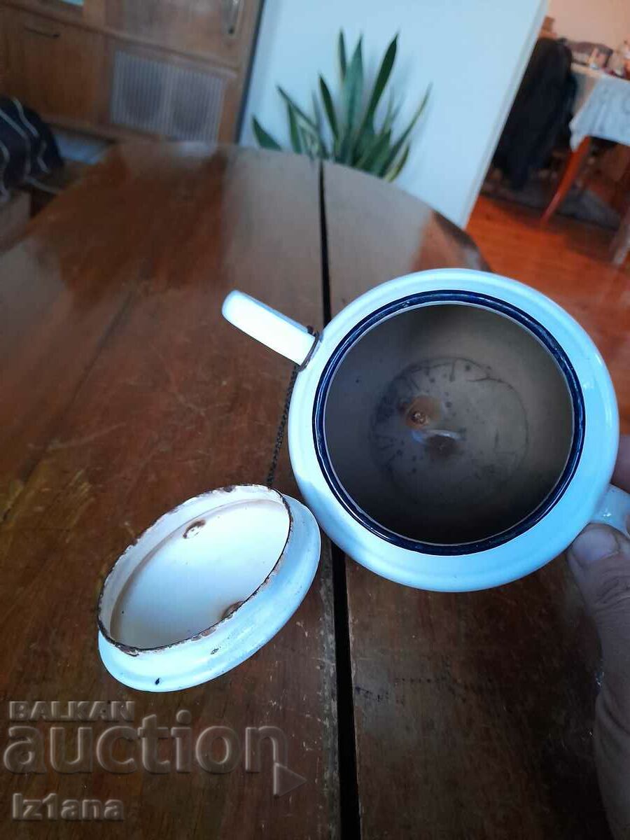 Old enamel teapot - 5