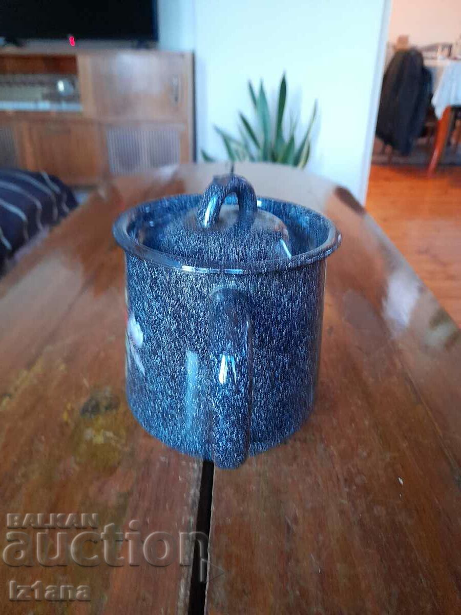 Delivery of Old enamel teapot Delivery of Old enamel teapot