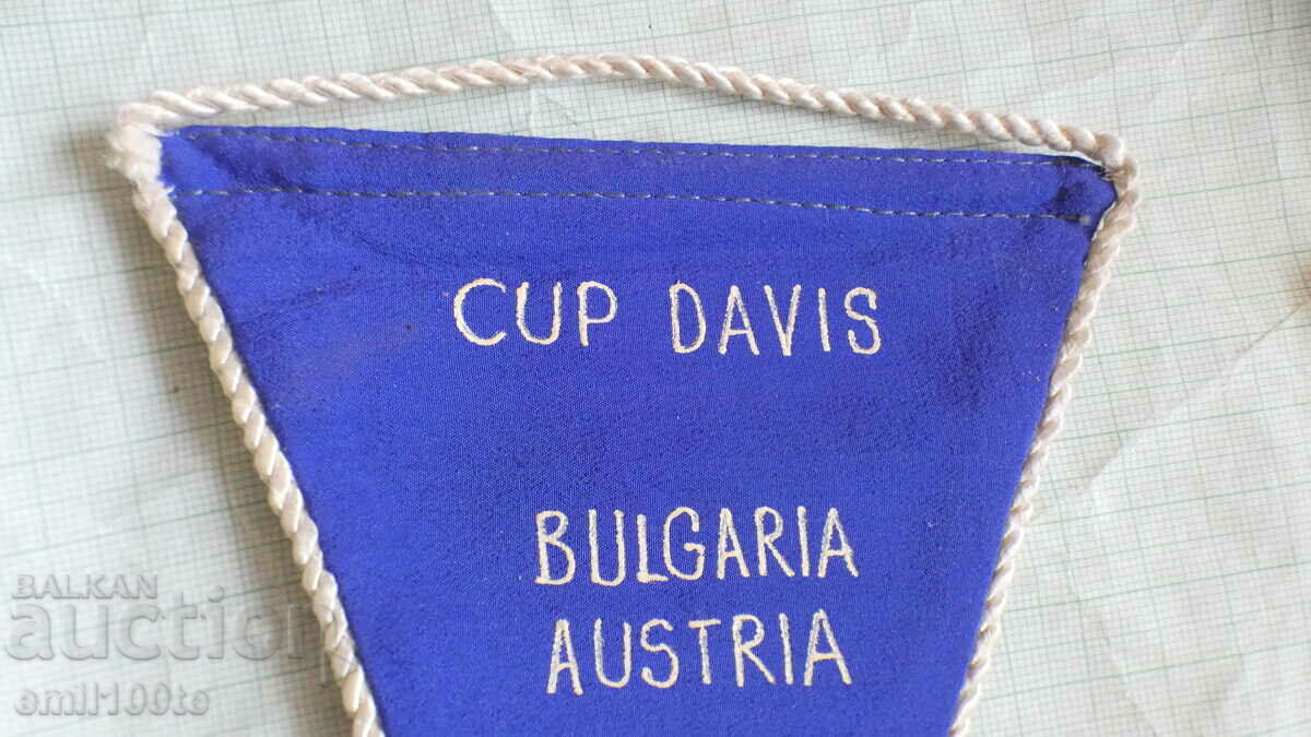 Flag Austria Bulgaria tennis match for CUP DAVIS Sofia 1975 with price 15.00 BGN | € 7.67 Flag Austria Bulgaria tennis match for CUP DAVIS Sofia 1975 with price 15.00 BGN | € 7.67