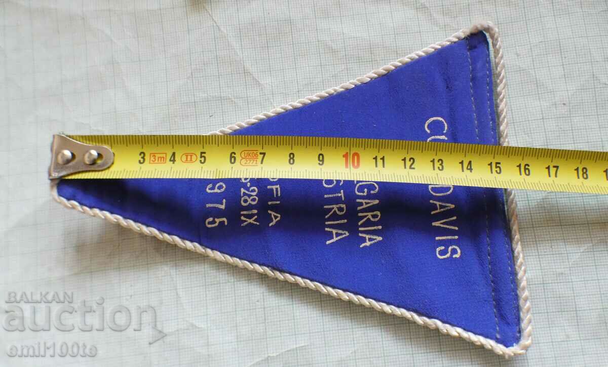 Flag Austria Bulgaria tennis match for CUP DAVIS Sofia 1975 - 6 Flag Austria Bulgaria tennis match for CUP DAVIS Sofia 1975 - 6