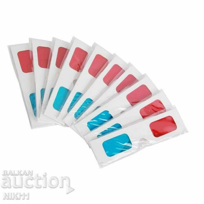 Delivery of Classic 3D Anaglyph glasses with red and blue 3D Delivery of Classic 3D Anaglyph glasses with red and blue 3D