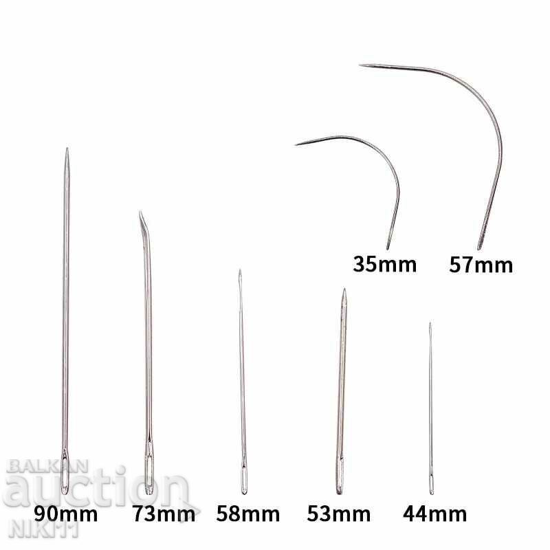 Delivery of 7 Sarashki needles for sewing leather leather needles curved needle Delivery of 7 Sarashki needles for sewing leather leather needles curved needle
