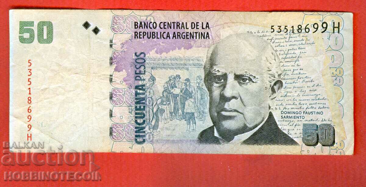 ARGENTINA ARGENTINA 50 Pesos SCRISOARE - H - numarul 200*