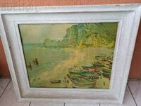 Very beautiful Claude Monet reproduction, solid wood frame.