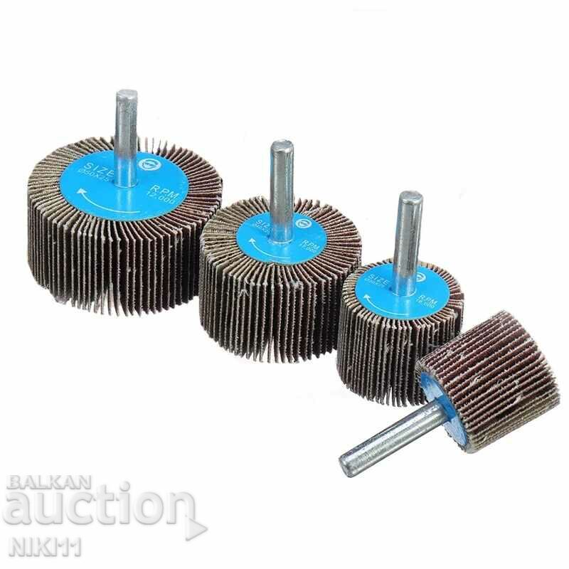 4 pcs Flap sandpapers of different sizes for dremel screwdriver with price 16.00 BGN | € 8.18 4 pcs Flap sandpapers of different sizes for dremel screwdriver with price 16.00 BGN | € 8.18