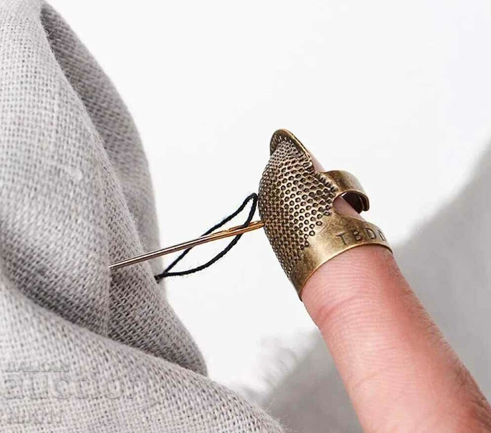 Δημοπρασία 2 τμχ Δαχτυλήθρες για ράψιμο δερμάτινων προστατευτικών sarashi Δημοπρασία 2 τμχ Δαχτυλήθρες για ράψιμο δερμάτινων προστατευτικών sarashi