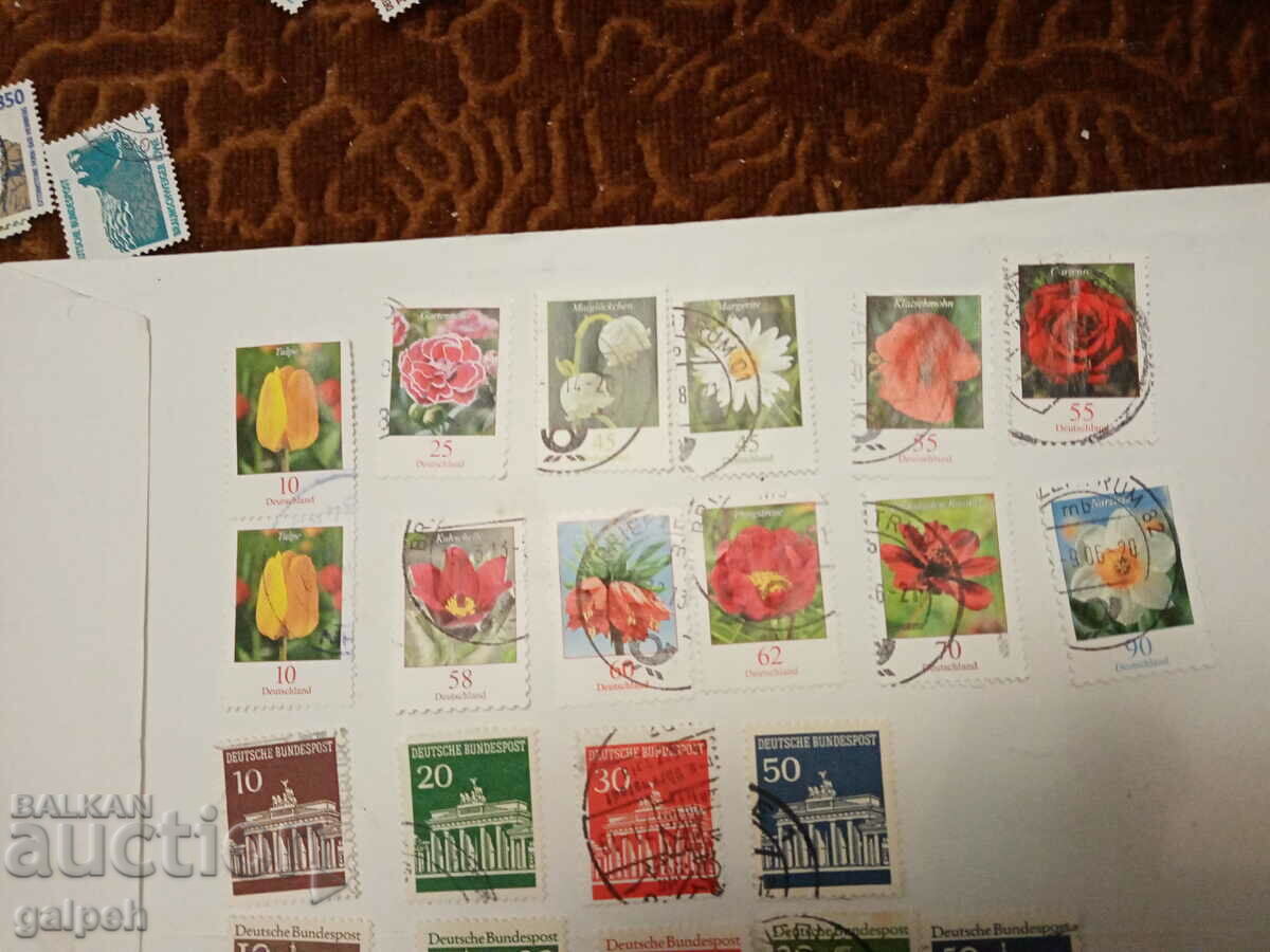 POSTAGE STAMPS - GERMANY - 50+ pcs. with price 2.50 BGN | € 1.28