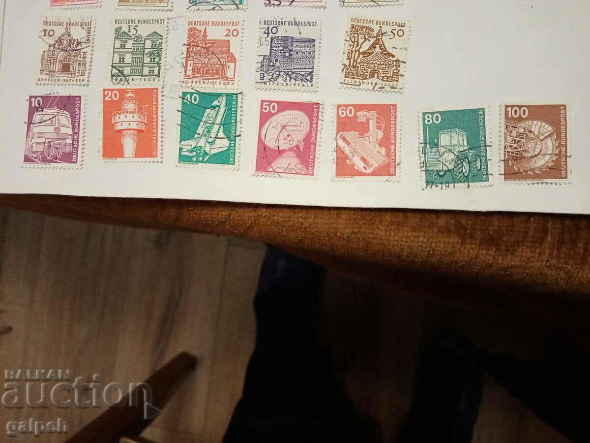 Delivery of POSTAGE STAMPS - GERMANY - 50+ pcs.